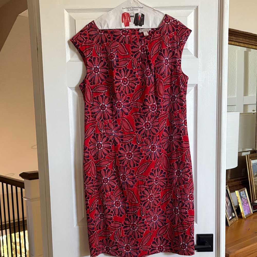 Chic Red Floral Mini Dress